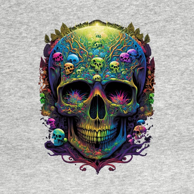 Psychodelic skull by Khaos Kingdom